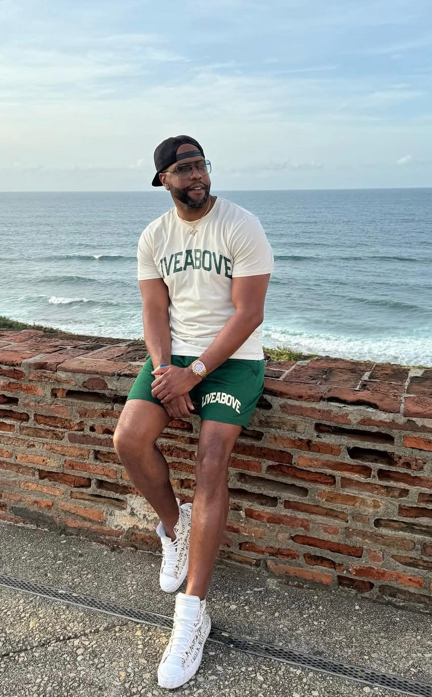 Live Above Mesh Shorts - Forest Green