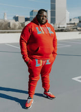 Load image into Gallery viewer, Live Chenille Joggers- Red
