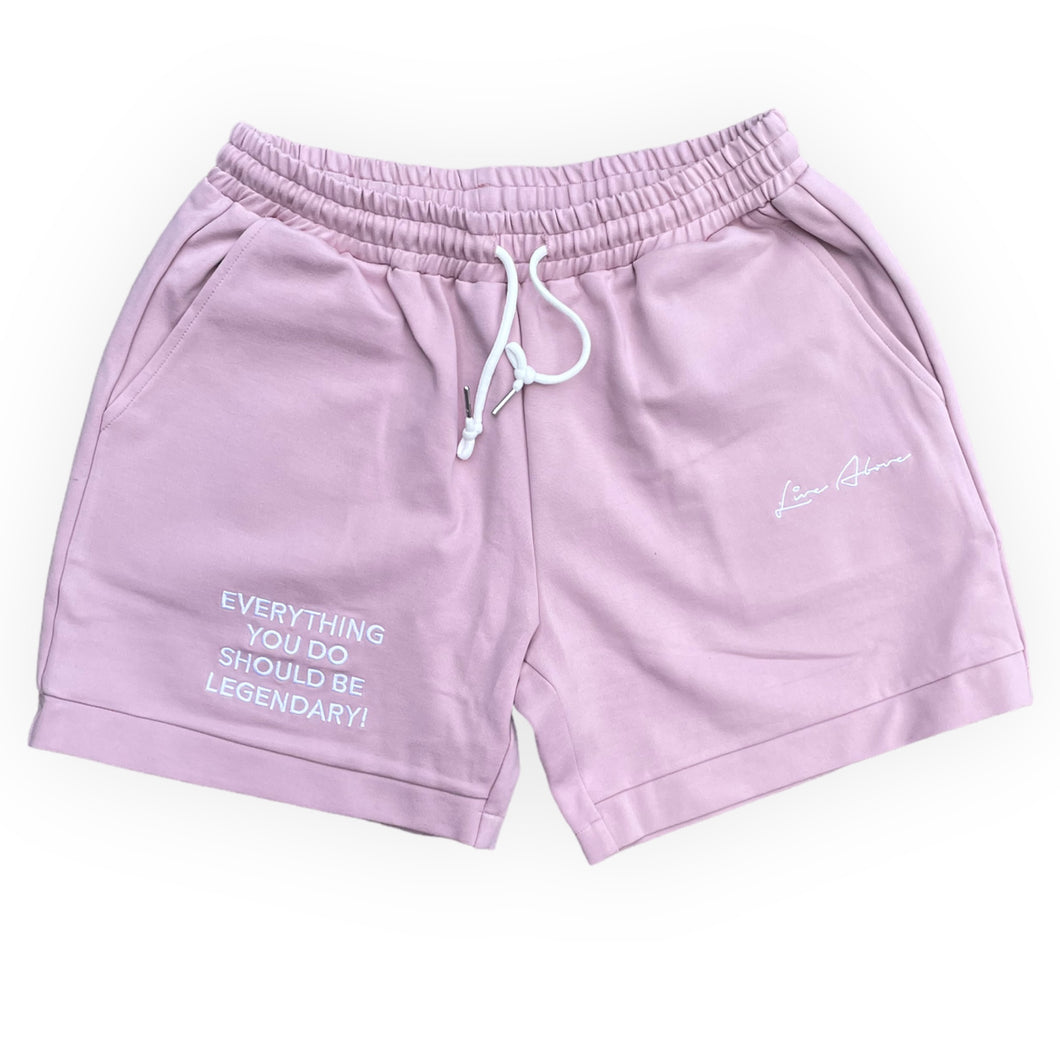 Live Above Tech Fleece Shorts- Mauve