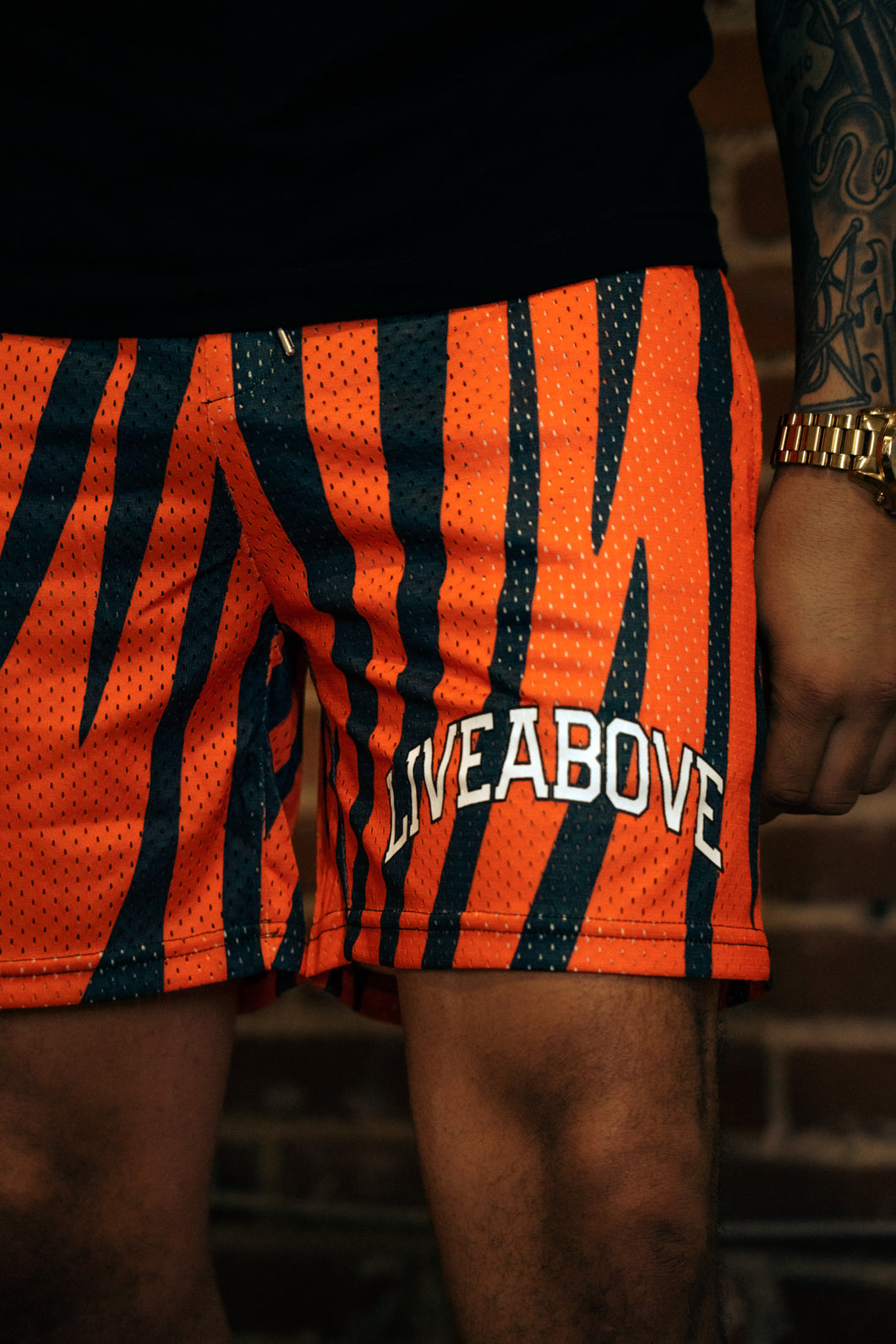 Bengals Stripe Mesh Shorts