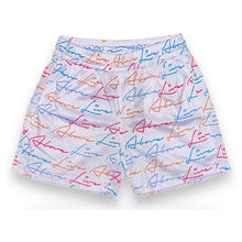 Load image into Gallery viewer, Signature Repeat Logo Mesh Shorts- White