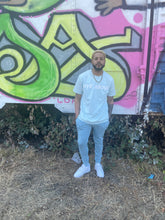 Load image into Gallery viewer, Vintage Oversized Rockstar tee- Pale Blue
