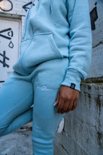Load image into Gallery viewer, Cozy Live Above Joggers V2- Pale Blue
