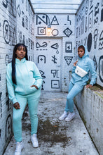 Load image into Gallery viewer, Cozy Live Above EYDSBL Hoodie V2- Pale Green
